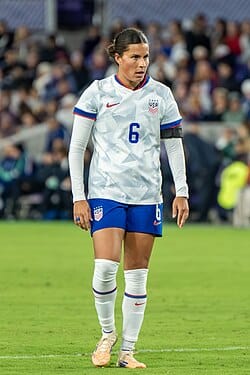 Emily Sams playing for the US
