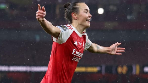 Arsenal's Caitlin Foord after scoring the winning goal in the FIFA Women's Champions Cup